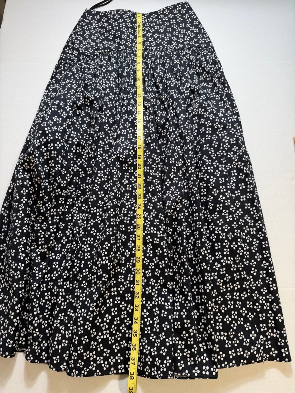 STAUD Procida Skirt Black Woodblock Floral - Picture 4 of 9